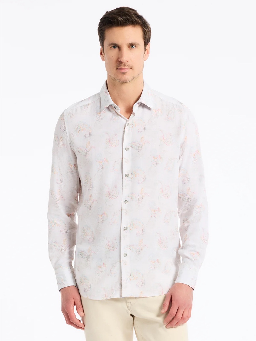 NWT Robert Graham ALIBON LONG SLEEVE BUTTON DOWN SHIRT